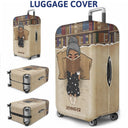 Reading Travel Girl Who Do Not Travel Read Only One Page - Personalized Custom Luggage Cover