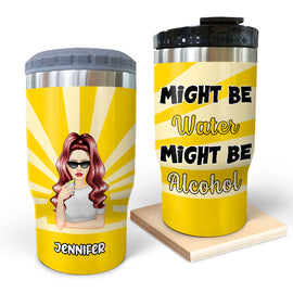 Might Be Water - Personalized Custom Triple 3 In 1 Can Cooler