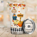 It Makes Me Blessed Pumpkin - Gift For Grandma - Personalized Custom Tumbler