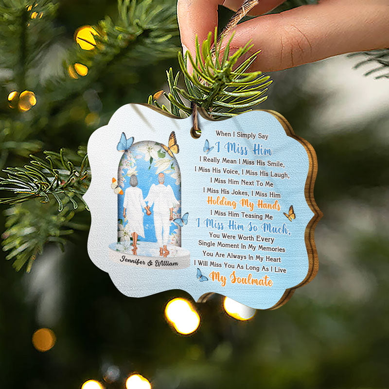 Christmas Memorial Miss You As Long As I Live - Personalized Wooden Ornament