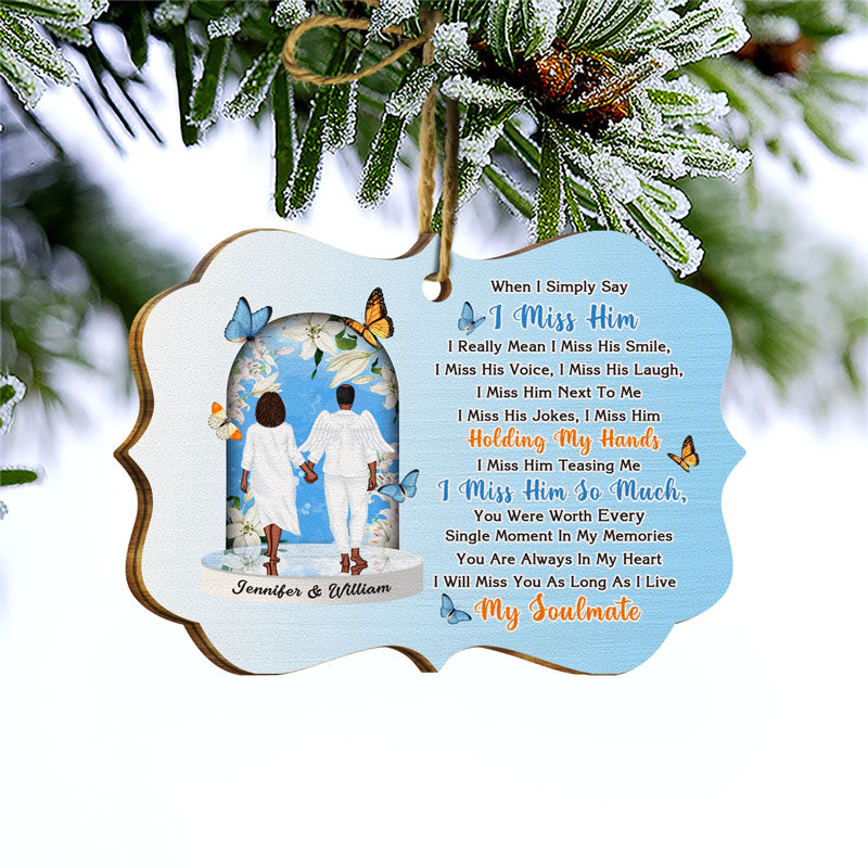 Christmas Memorial Miss You As Long As I Live - Personalized Wooden Ornament