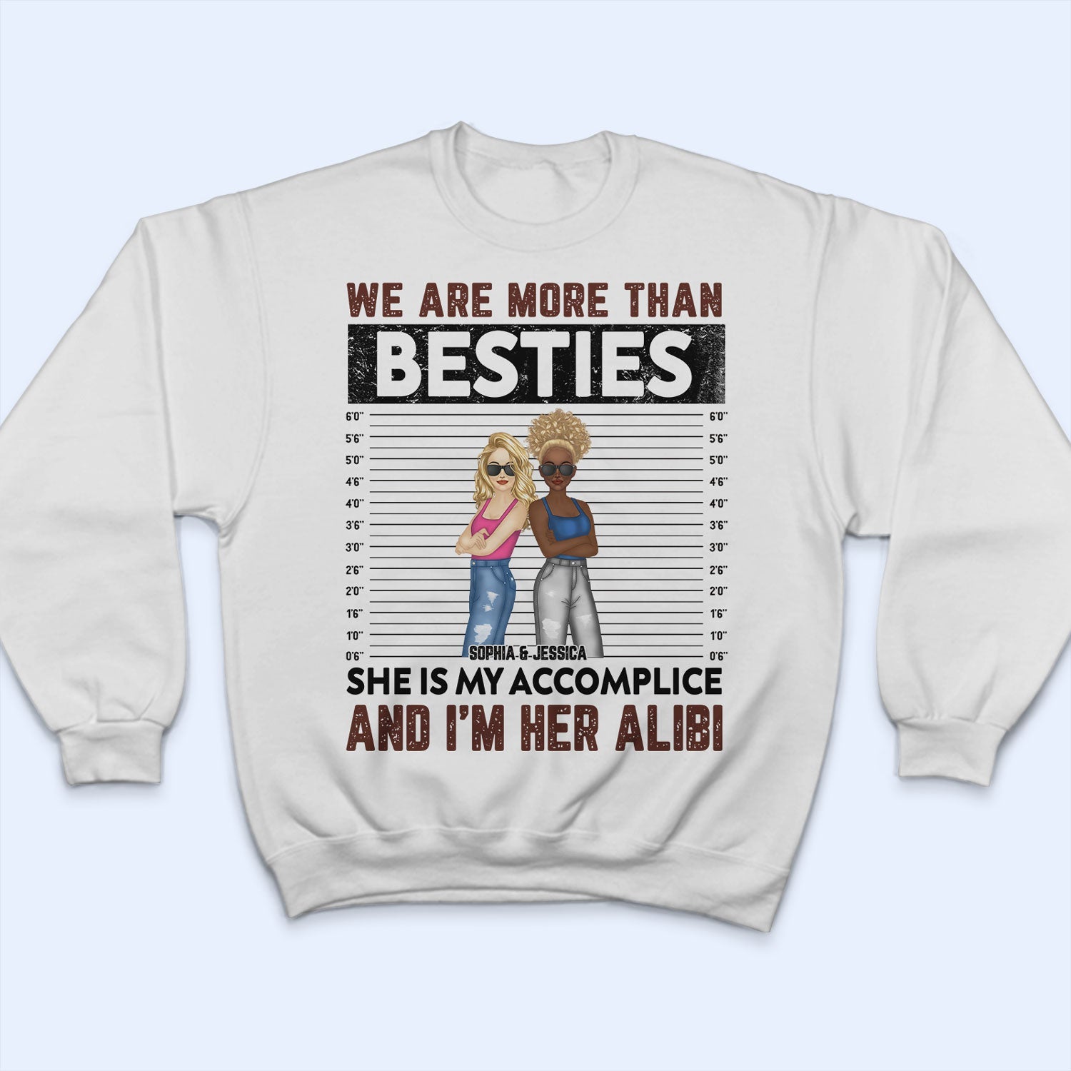 Bestie We Are More Than Besties - Gift For Bff- Personalized Custom Hoodie