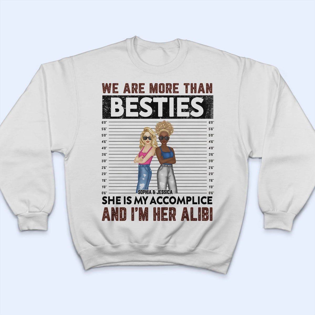 Bestie We Are More Than Besties - Gift For Bff- Personalized Custom Hoodie