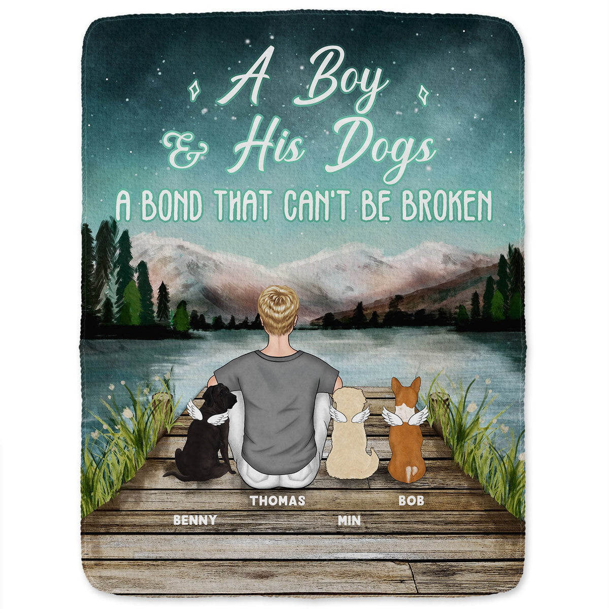 Pet Lovers A Bond Cannot Be Broken - Gift For Pet Lovers - Personalized Custom Fleece Blanket