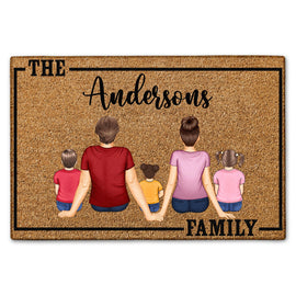 Family Name Doormat - Welcome Doormat, Housewarming Gift - Personalized Doormat