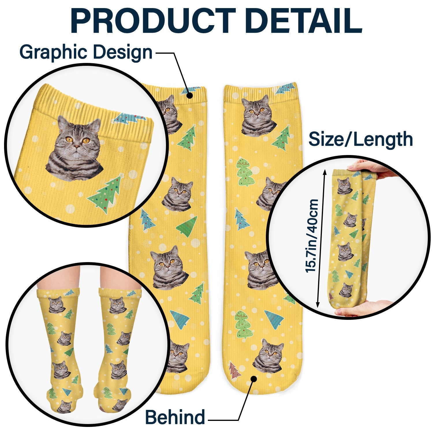 Custom Photo Pet Face Family - Gift For Family, Pet Lovers - Personalized Socks