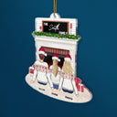 Christmas Family Backside Custom Name - Gift For Family - Personalized Cutout Acrylic Ornament