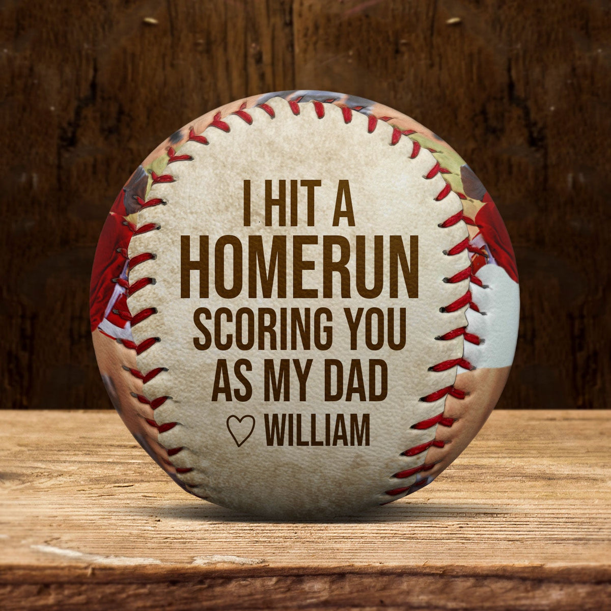 Custom Photo I Hit A Homerun - Gift For Baseball Dad - Personalized Baseball, Softball