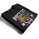 Retro Dopest Black Dad - Personalized T Shirt