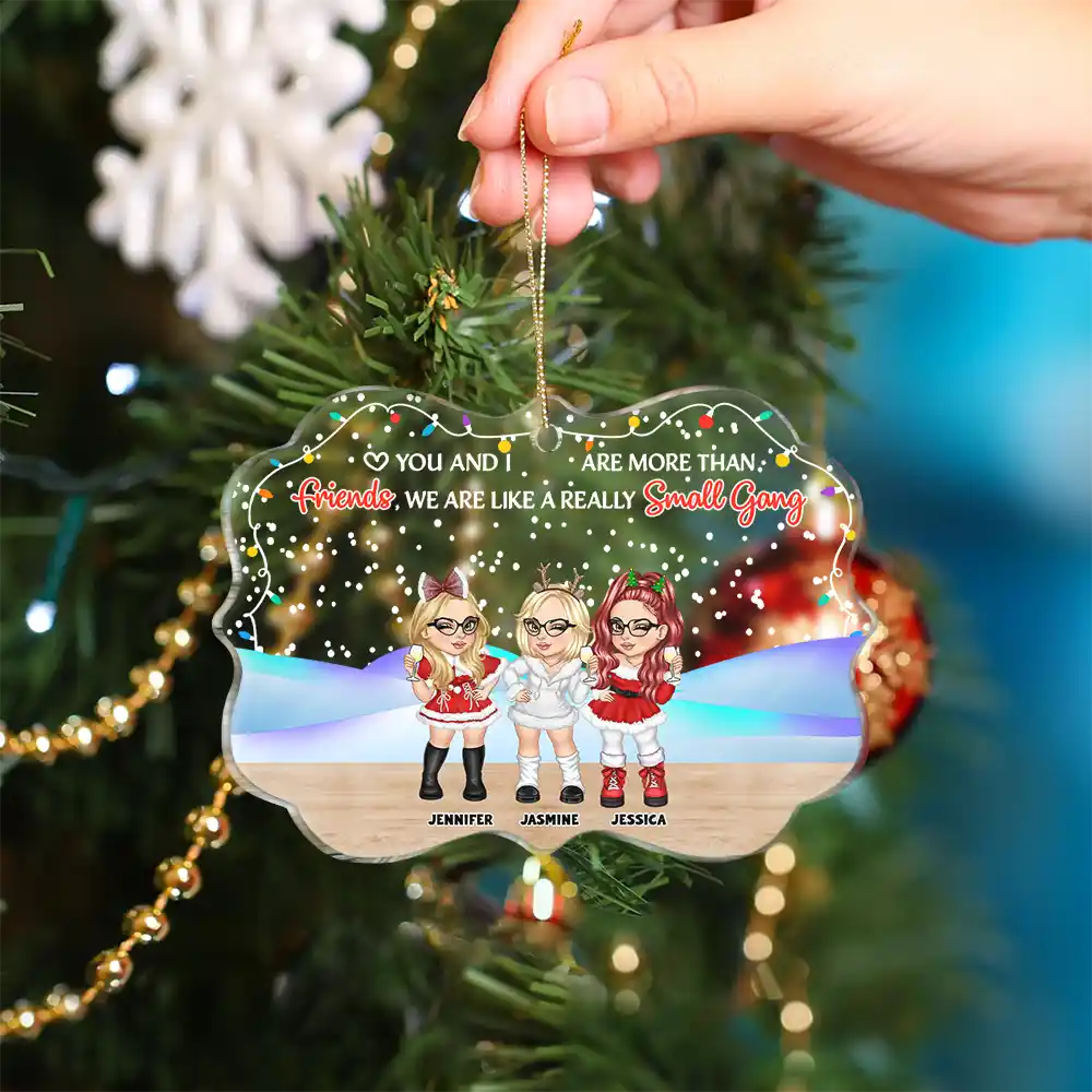 A Really Small Gang - Personalized Medallion Acrylic Ornament