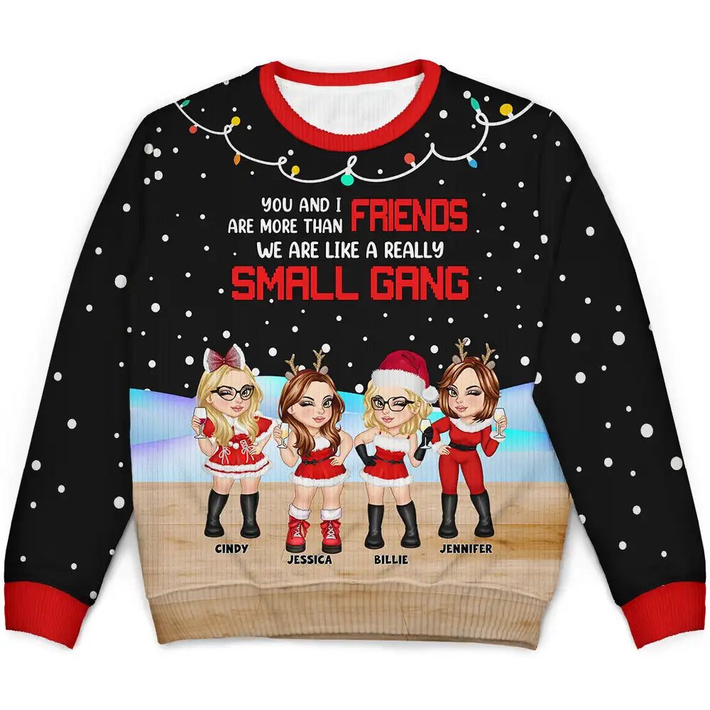 A Really Small Gang - Personalized Unisex Ugly Sweater