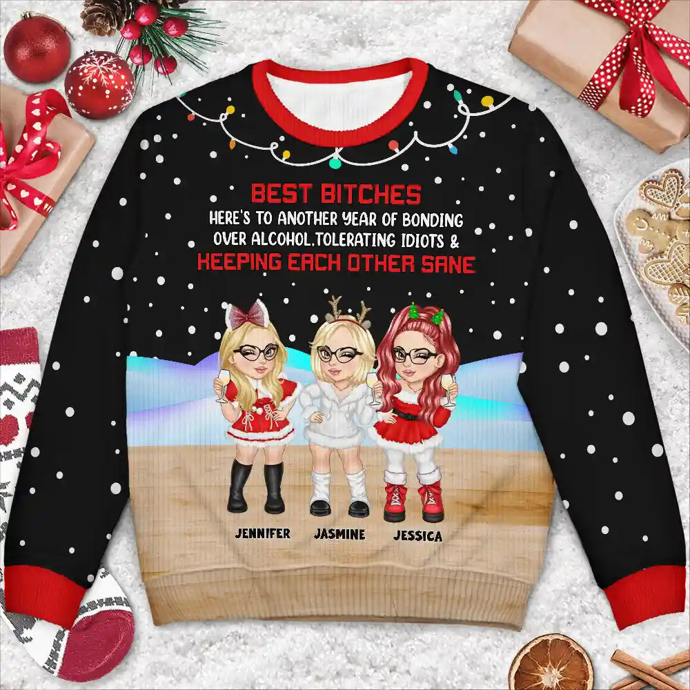 A Really Small Gang - Personalized Unisex Ugly Sweater