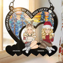 Christmas Congrats On Being My Bestie - Personalized Window Hanging Suncatcher Ornament