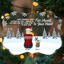 Memorial, Pet Lovers - Christmas Memorial When Tomorrow Starts Without Me - Personalized Medallion Acrylic Ornament