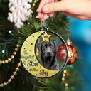 Pet Lovers - Custom Photo Memorial The Brightest Star - Personalized 2-Layered Mix Ornament