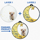 Pet Lovers - Custom Photo Memorial The Brightest Star - Personalized 2-Layered Mix Ornament