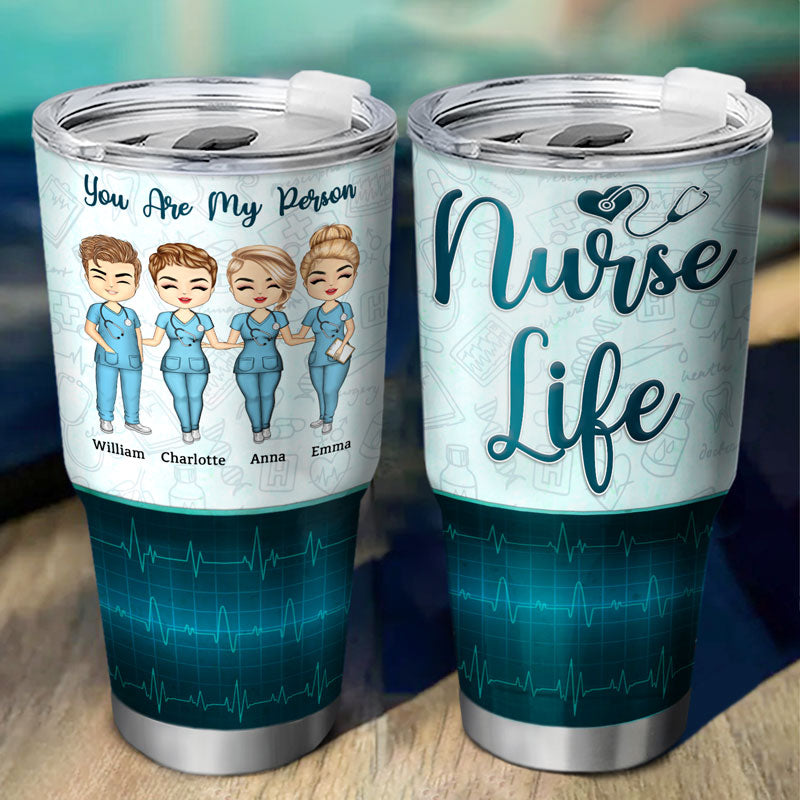 Work Made Us Colleagues Nurse - BFF Bestie Gift - Personalized Custom 30 Oz Tumbler