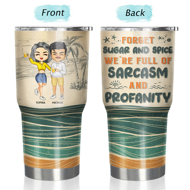 BFF This Is Us A Little Bit Crazy A Little Bit Loud - Gift For Best Friends - Personalized Custom 30 Oz Tumbler