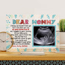 Custom Photo Mommy I Can Hear You Say You Love Me - Loving, Birthday Gift For Mom-To-Be, Mother, Mom - Personalized Custom Horizontal Rectangle Acrylic Plaque