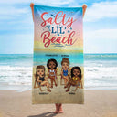 Beaches Booze Besties - Funny Birthday, Loving Gift For Besties, BFF, Best Friends - Personalized Custom Beach Towel