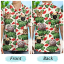 Custom Photo Funny Family Pet - Gift For Men, Dog And Cat Lovers - Personalized Custom Hawaiian Shirt