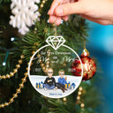 Cartoon Our First Christmas Married - Gift For Couples - Personalized Custom Shaped Acrylic Ornament