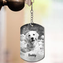 Custom Photo The Moment Your Heart Stopped - Memorial Gift For Family - Personalized Aluminum Keychain