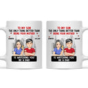 Cartoon Better Than Being Your Mother Father - Gift For Daughter, Gift For Son - Personalized Mug