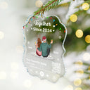 Christmas Couple QR Song Code I'm Yours - Personalized Custom Shaped Acrylic Ornament