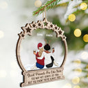 Good Friends Are Like Stars - Personalized 2-Layered Mix Ornament