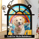 Memorial - Custom Photo Look For Me - Personalized Window Hanging Suncatcher Ornament