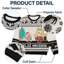 Pet Lovers - Christmas Pet Lovers Happy Pawlidays - Personalized Unisex Ugly Sweater