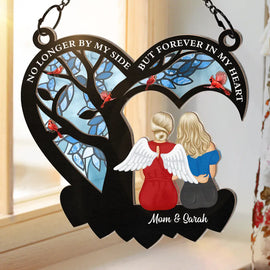 Gift For Couples, Family - Forever In My Heart - Personalized Window Hanging Suncatcher Ornament