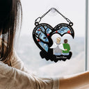 Gift For Couples, Family - Forever In My Heart - Personalized Window Hanging Suncatcher Ornament