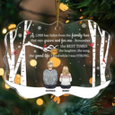 Gift For Grandparents, Parents Family - A Limb Has Fallen - Personalized Medallion Acrylic Ornament