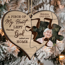 Christmas,Custom Photo,Memorial,Sad - Custom Photo Memorial The Day God Called You Home - Personalized 2-Layered Wooden Ornament