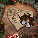 Christmas,Custom Photo,Memorial,Sad - Custom Photo Memorial The Day God Called You Home - Personalized 2-Layered Wooden Ornament