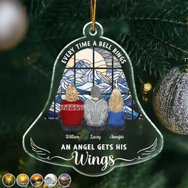 Memorial, Family - Every Time A Bell Rings - Personalized Custom Shaped Acrylic Ornament