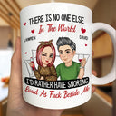 Gift For Couples, Gift For Husband, Gift For Wife, Gift For Girlfriend - Couple Snoring Loud AF - Personalized Mug