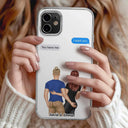 Gift For Couples, Gift For Husband, Gift For Wife, Gift For Boyfriend, Gift For Girlfriend - Custom Photo Love Text Messages Couple - Personalized Clear Phone Case