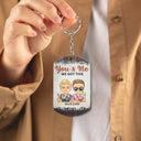 The Day I Met You - Anniversary, Loving Gifts For Couples, Husband, Wife - Personalized Aluminum Keychain