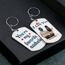 You're My Favorite Backside - Anniversary, Funny Gift For Couples, Family - Personalized Aluminum Keychain