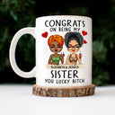 Congrats On Being My Brother Chibi - Birthday, Funny Gift For Brothers, Sisters, Sibling, Family - Personalized Mug