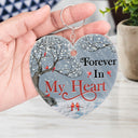 Custom Photo When You Miss Me Hold This Little Heart - Loving, Memorial Gift For Family, Siblings, Friends - Personalized Acrylic Keychain