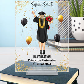 Graduation Appreciation - Graduation Gift For Friends, Family - Personalized Vertical Rectangle Acrylic Plaque