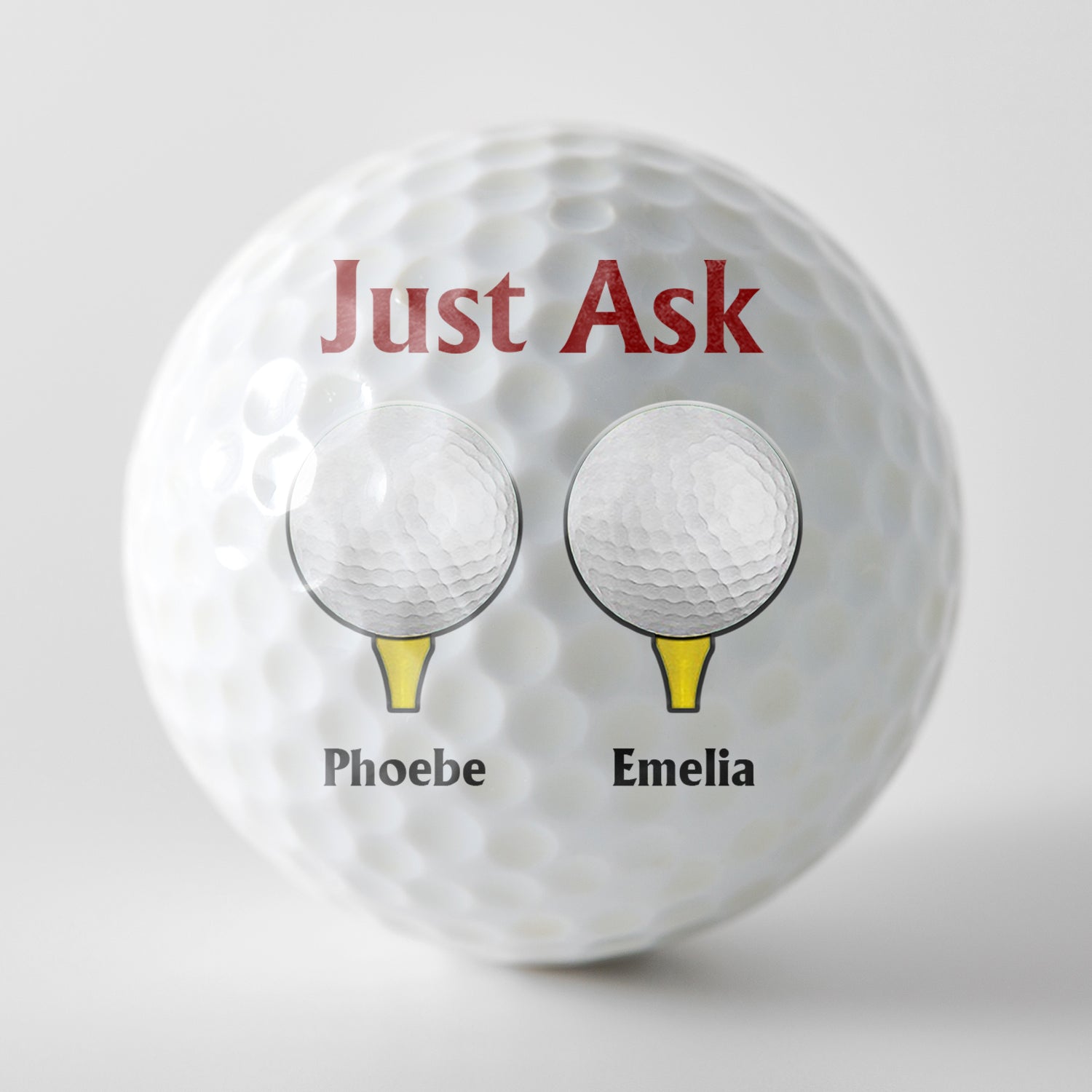 Best Dad By Par - Gift For Father, Golfer - Personalized Golf Ball