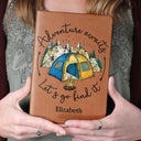 Wanderlust Find What You Love And Let It Save You - Gift For Camping Lovers - Personalized Leather Journal