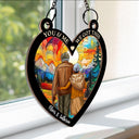 Heart Old Couple You & Me We Got This - Personalized Window Hanging Suncatcher Ornament