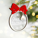 Funny Christmas Family Welcome To Our Show - Personalized 2-Layered Mix Ornament