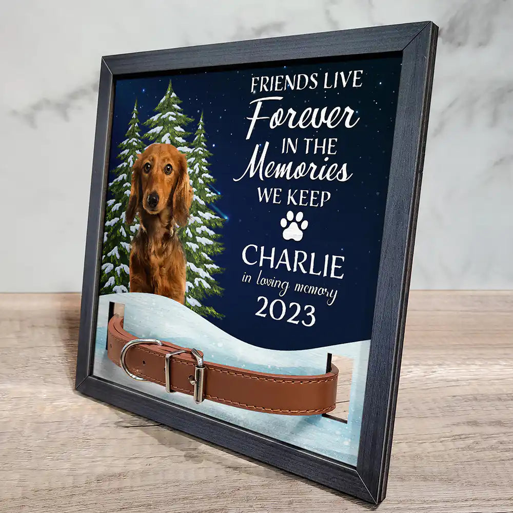 Pet Lovers, Memorial - Custom Photo You Are My Favorite Hello And Hardest Goodbye Pet Face Memorial - Personalized Pet Loss Sign, Collar Frame